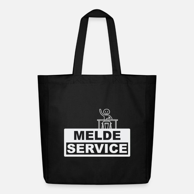 Meldeservice - Schuldienstleister oder Anscheißer - Midweight recycelter Stoffbeutel von Stanley/Stella - Schwarz