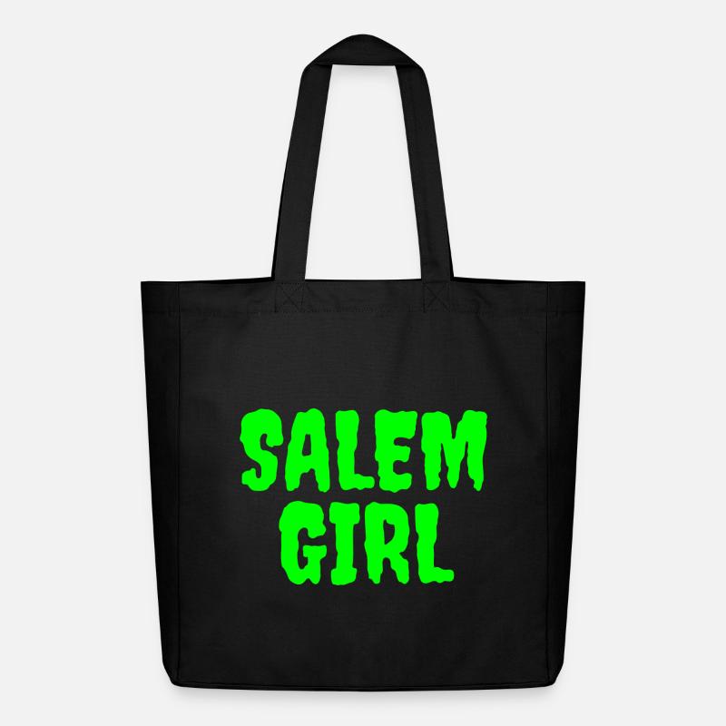 Lebendiges Salem Mädchen Grafik T-Shirt - Midweight recycelter Stoffbeutel von Stanley/Stella - Schwarz