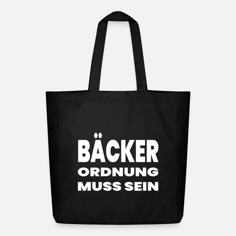 Bäcker - Midweight recycelter Stoffbeutel von Stanley/Stella - Schwarz