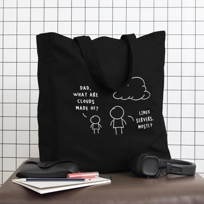 Linux Server Cloud Computing : Drôle de remarque Tote bag Stanley/Stella Midweight recyclé