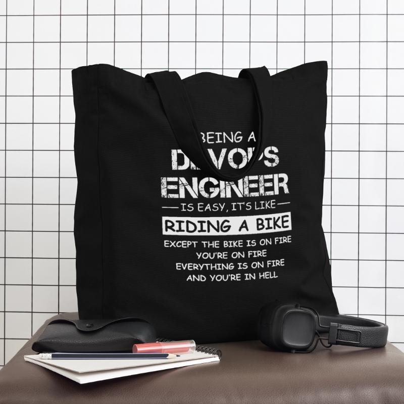 Devis d’ingénieur DevOps Fire Motorcycle Tote bag Stanley/Stella Midweight recyclé