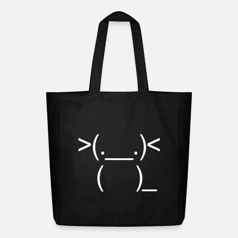 Axolotl ascii - Midweight recycelter Stoffbeutel von Stanley/Stella - Schwarz