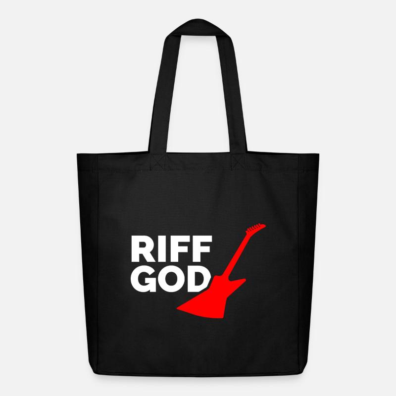Riff God - Midweight recycelter Stoffbeutel von Stanley/Stella - Schwarz