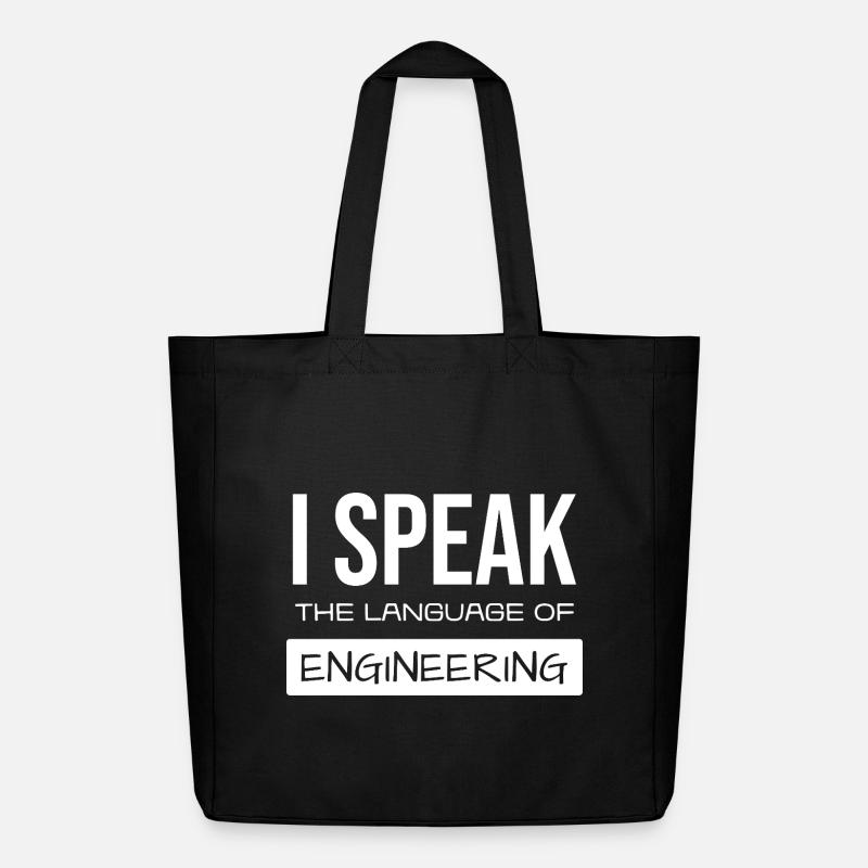 I Speak Engineering Glyphs - Midweight recycelter Stoffbeutel von Stanley/Stella - Schwarz