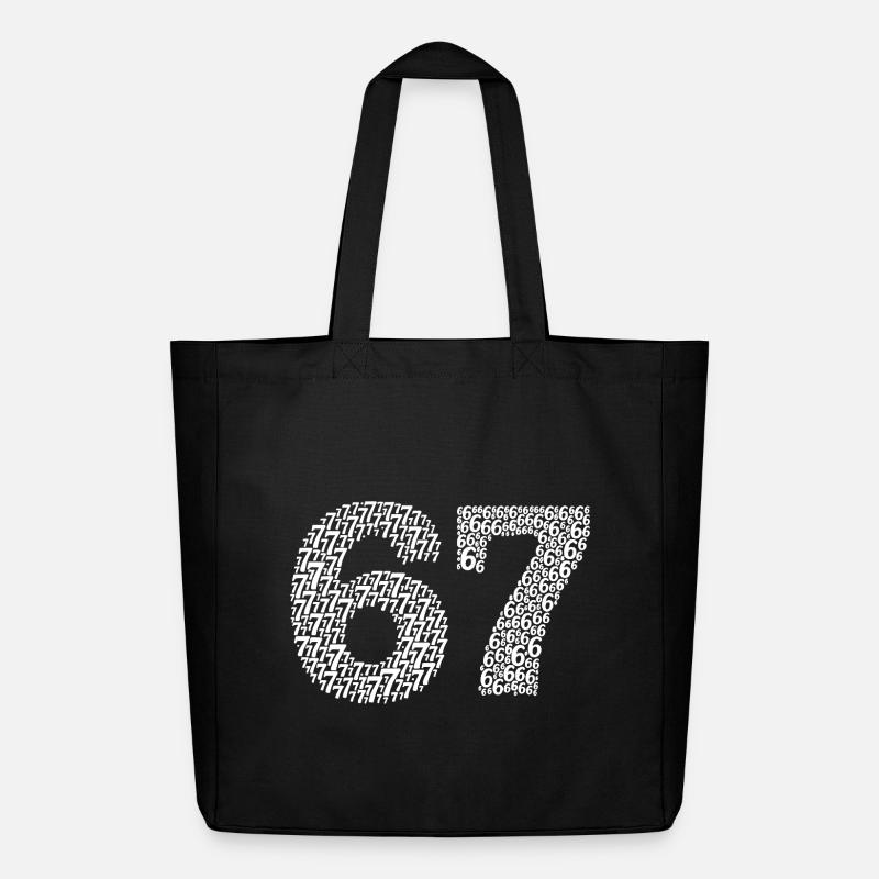 Sixty Seven meme - Midweight recycelter Stoffbeutel von Stanley/Stella - Schwarz