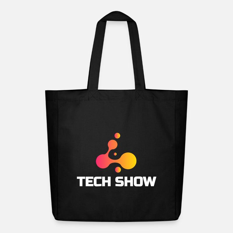 Technikshow Neon Blob Tee - Midweight recycelter Stoffbeutel von Stanley/Stella - Schwarz