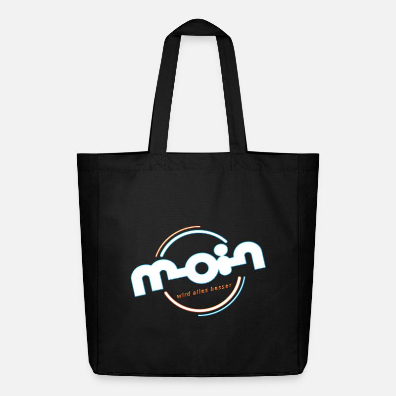 Hello - Midweight Recycled Tote Bag by Stanley/Stella - black