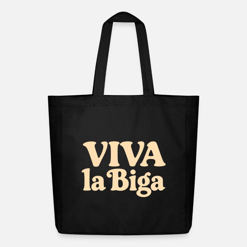 Viva la Biga - Es lebe der Vorteig! - Midweight recycelter Stoffbeutel von Stanley/Stella - Schwarz