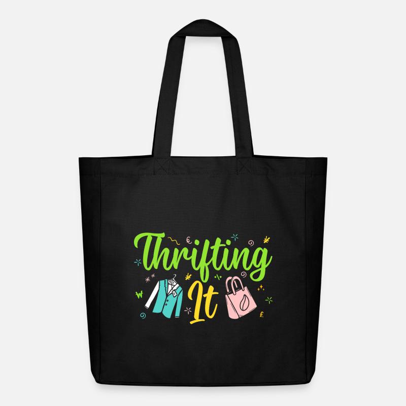 Thrift Shopper Thrifting It Thrift Store - Midweight recycelter Stoffbeutel von Stanley/Stella - Schwarz