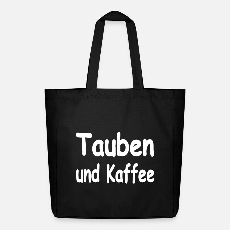 Tauben - Midweight recycelter Stoffbeutel von Stanley/Stella - Schwarz