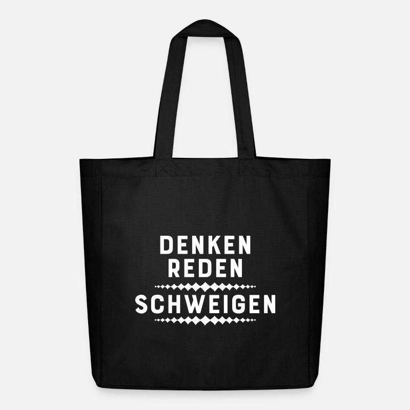 Lustige Sprüche - Midweight recycelter Stoffbeutel von Stanley/Stella - Schwarz