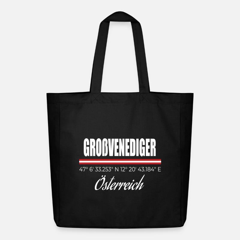Großvenediger - Midweight recycelter Stoffbeutel von Stanley/Stella - Schwarz