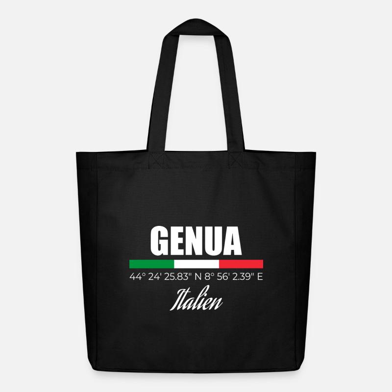 Genua - Midweight recycelter Stoffbeutel von Stanley/Stella - Schwarz