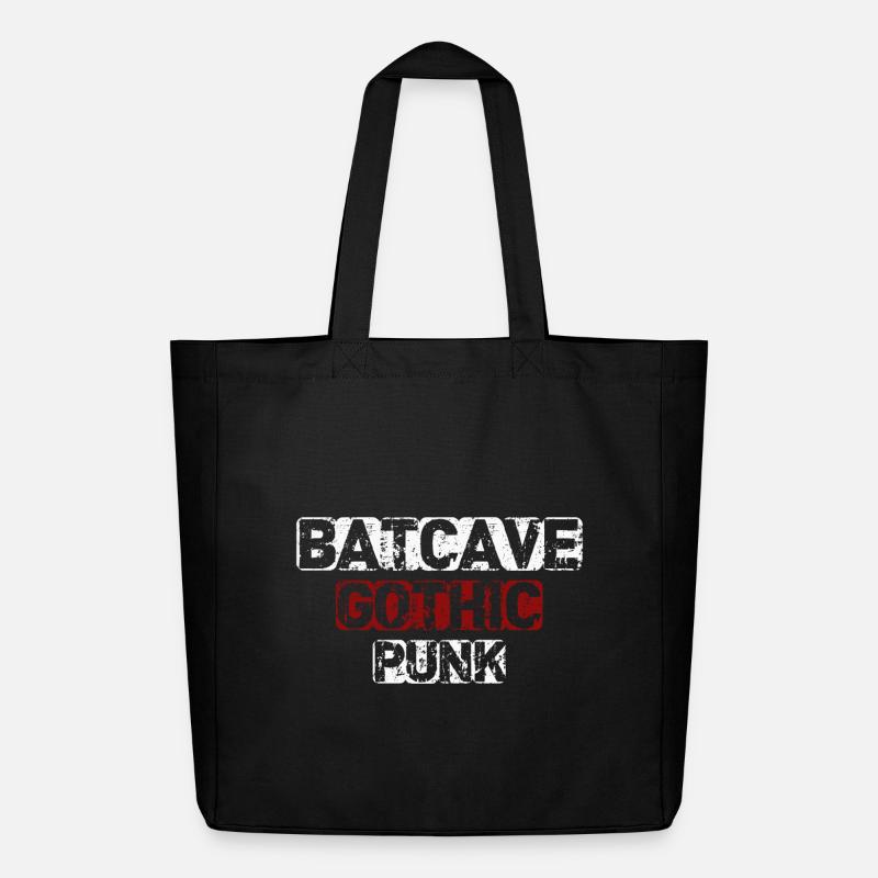 Batcave Gothic Punk - Midweight recycelter Stoffbeutel von Stanley/Stella - Schwarz
