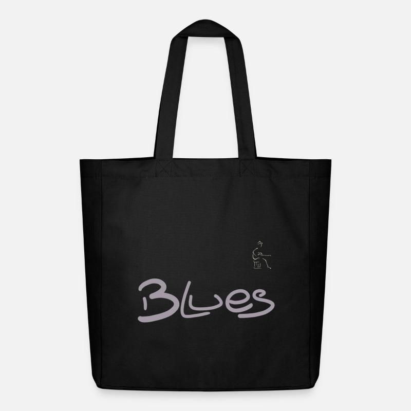 Blues-Gitarrist - Midweight recycelter Stoffbeutel von Stanley/Stella - Schwarz