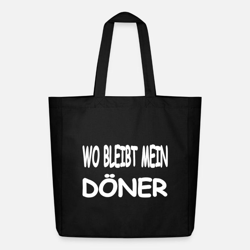 Döner - Midweight recycelter Stoffbeutel von Stanley/Stella - Schwarz