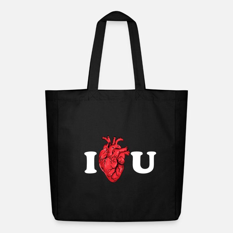 Le véritable amour comme déclaration anatomique - Tote bag Stanley/Stella Midweight recyclé - noir