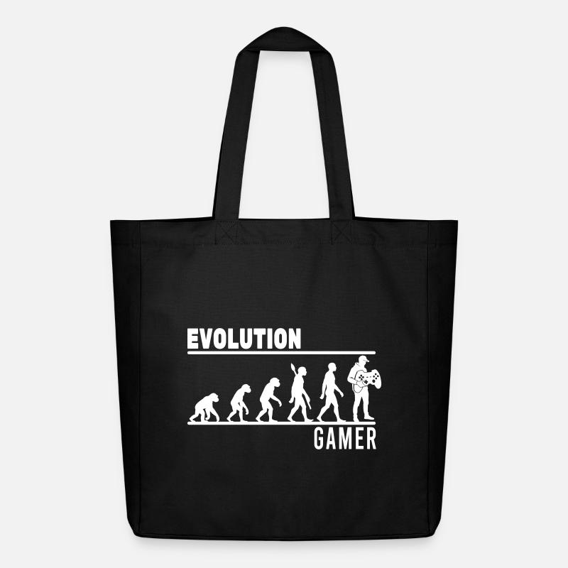 evolution gamer - Midweight recycelter Stoffbeutel von Stanley/Stella - Schwarz