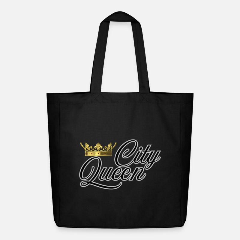 City Queen - Midweight recycelter Stoffbeutel von Stanley/Stella - Schwarz