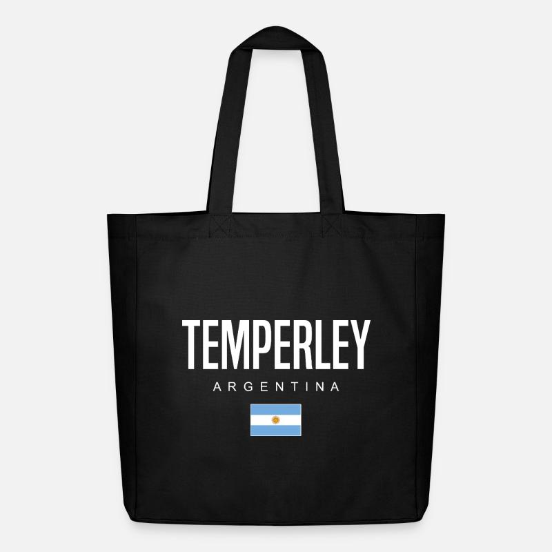 Temperley Argentinien Argentinier - Midweight recycelter Stoffbeutel von Stanley/Stella - Schwarz