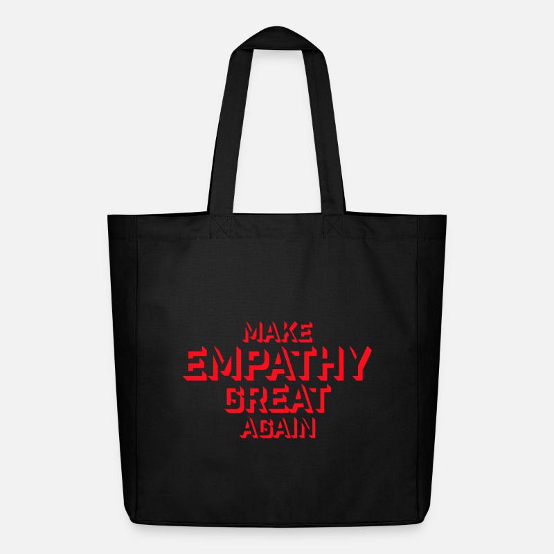 Make Empathy Great Again Politisch Statement Hoffn - Midweight recycelter Stoffbeutel von Stanley/Stella - Schwarz