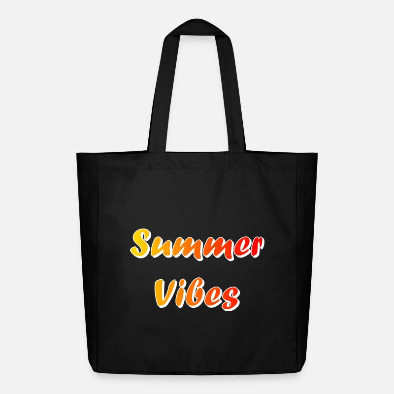 Sommerliche Vibes - Midweight recycelter Stoffbeutel von Stanley/Stella - Schwarz
