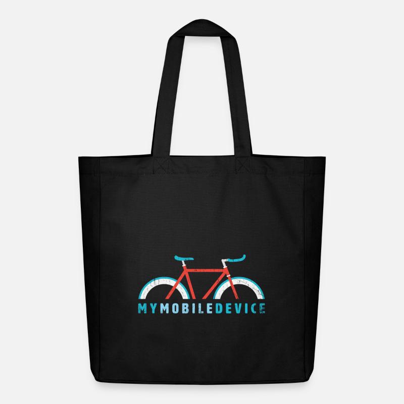 Fixie – My Mobile Device is my Single Speed Bike - Midweight recycelter Stoffbeutel von Stanley/Stella - Schwarz