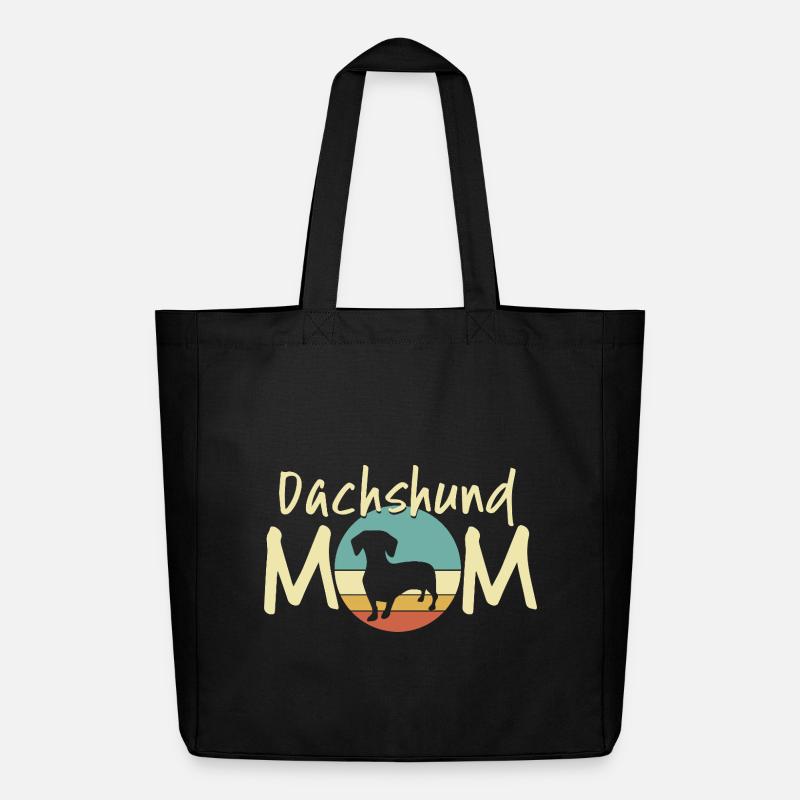 Teckel Lune Mère Design - Tote bag Stanley/Stella Midweight recyclé - noir