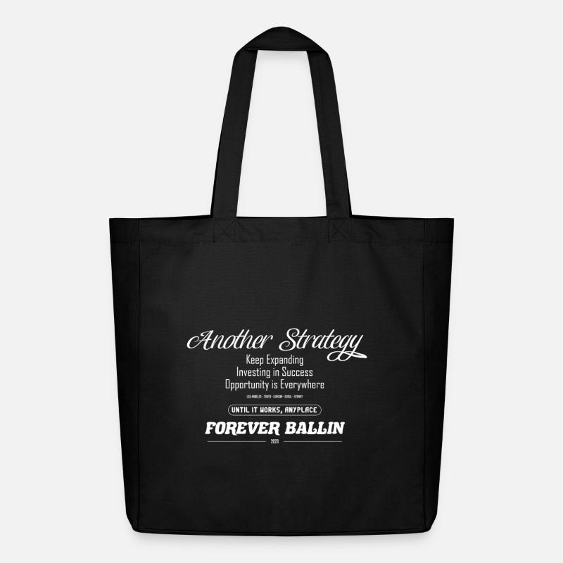 Another Strategy Forever - Midweight Recycled Tote Bag by Stanley/Stella - black