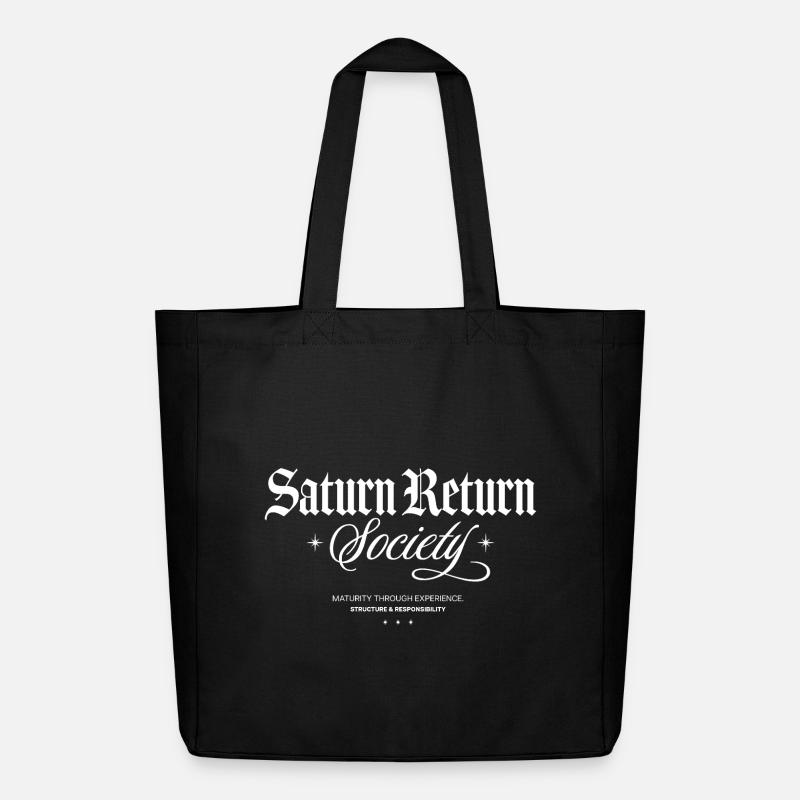 Saturn Rückkehr Gesellschaft - Midweight recycelter Stoffbeutel von Stanley/Stella - Schwarz