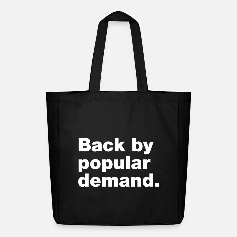 De retour à la demande populaire - Tote bag Stanley/Stella Midweight recyclé - noir