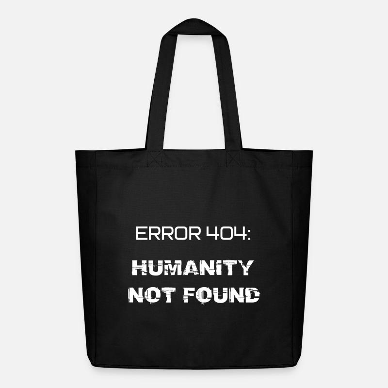 error 404: humanity not found - Tote bag Stanley/Stella Midweight recyclé - noir