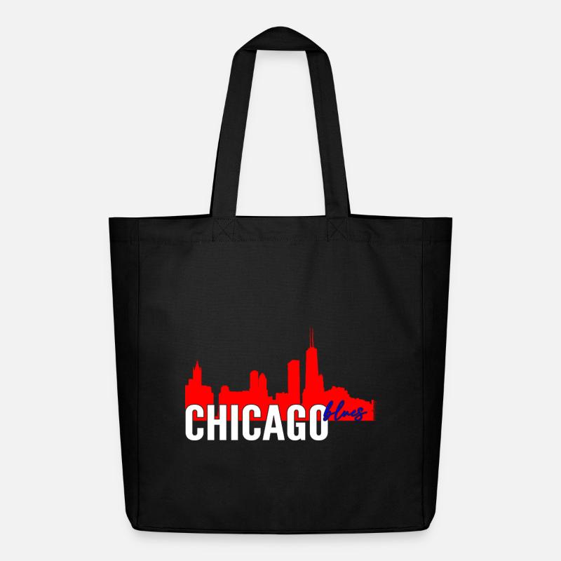 Chicago Blues - Midweight recycelter Stoffbeutel von Stanley/Stella - Schwarz