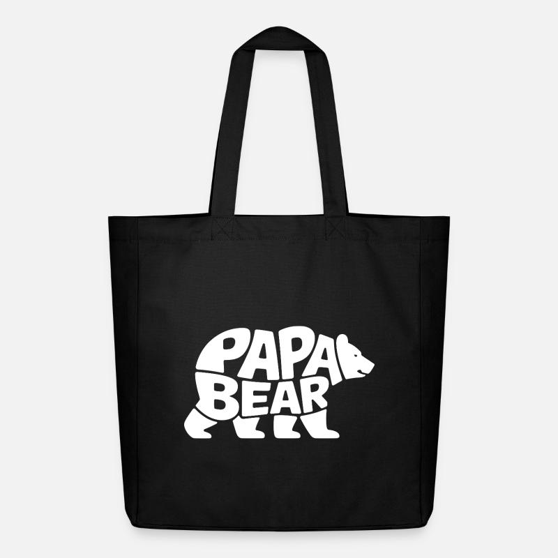 Papa Bear - Midweight recycelter Stoffbeutel von Stanley/Stella - Schwarz