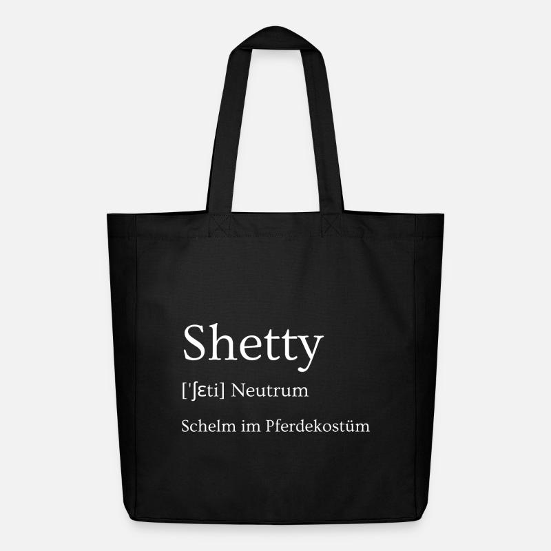 Shetty - Schelm im Pferdekostüm - Midweight recycelter Stoffbeutel von Stanley/Stella - Schwarz