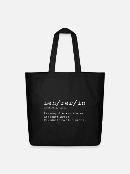 Lehrerin Definition - Midweight recycelter Stoffbeutel von Stanley/Stella - Schwarz