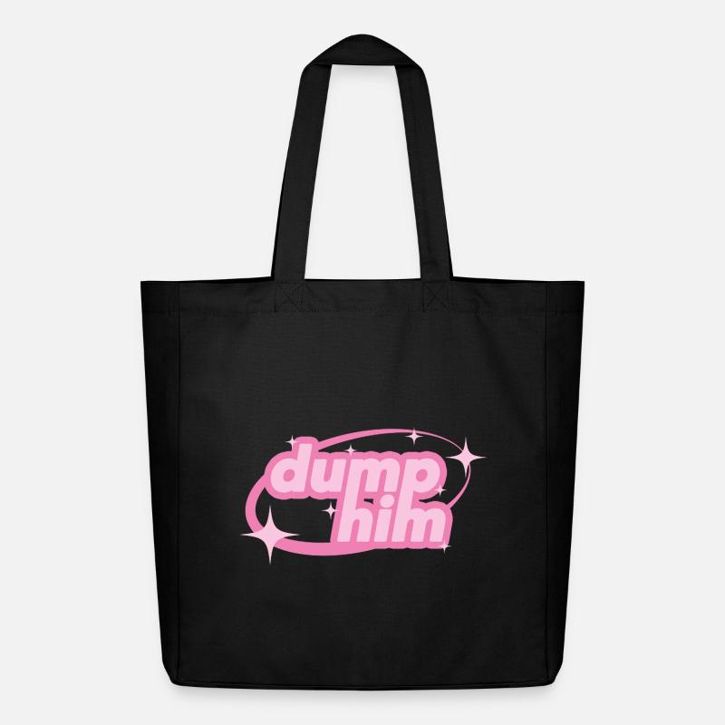Dump Him – Girly Y2K Statement - Midweight recycelter Stoffbeutel von Stanley/Stella - Schwarz