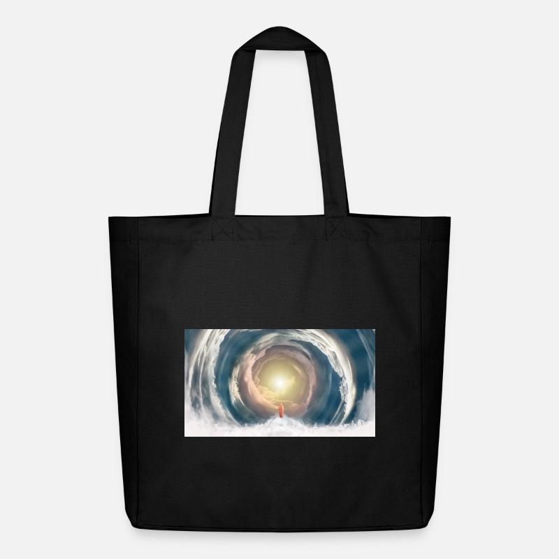 Faisceau de lumière céleste - Tote bag Stanley/Stella Midweight recyclé - noir