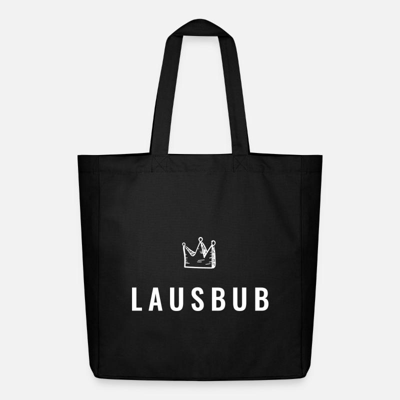 Kleiner Lausbub mit Krone – Frechdachs Edition - Midweight recycelter Stoffbeutel von Stanley/Stella - Schwarz