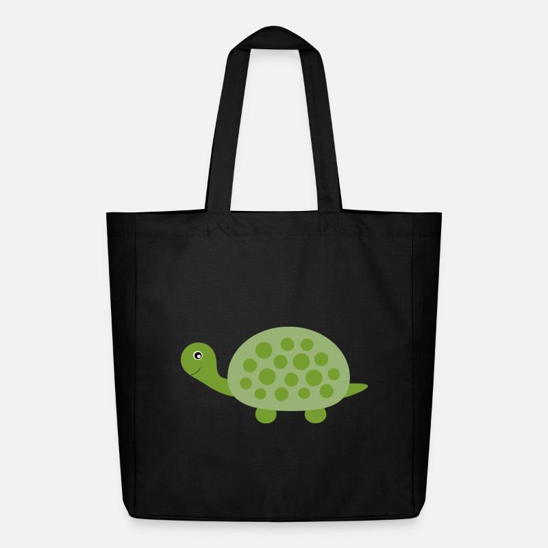 Schildkröten Schildkröten - Midweight recycelter Stoffbeutel von Stanley/Stella - Schwarz