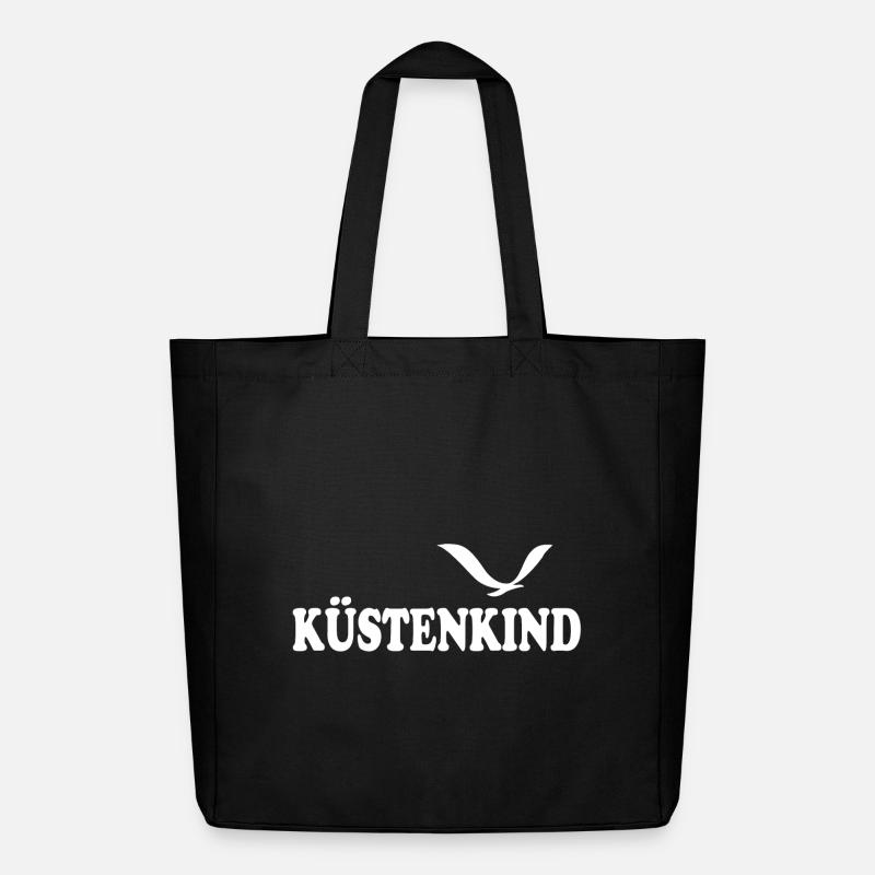 KÜSTENKIND - Midweight recycelter Stoffbeutel von Stanley/Stella - Schwarz