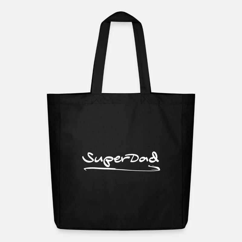 Super Dad - Midweight recycelter Stoffbeutel von Stanley/Stella - Schwarz