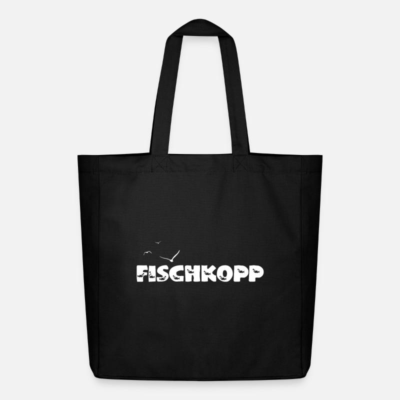 Fischkopp - Midweight recycelter Stoffbeutel von Stanley/Stella - Schwarz