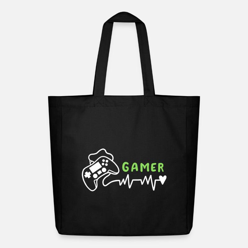 Gamer Gaming - Midweight recycelter Stoffbeutel von Stanley/Stella - Schwarz