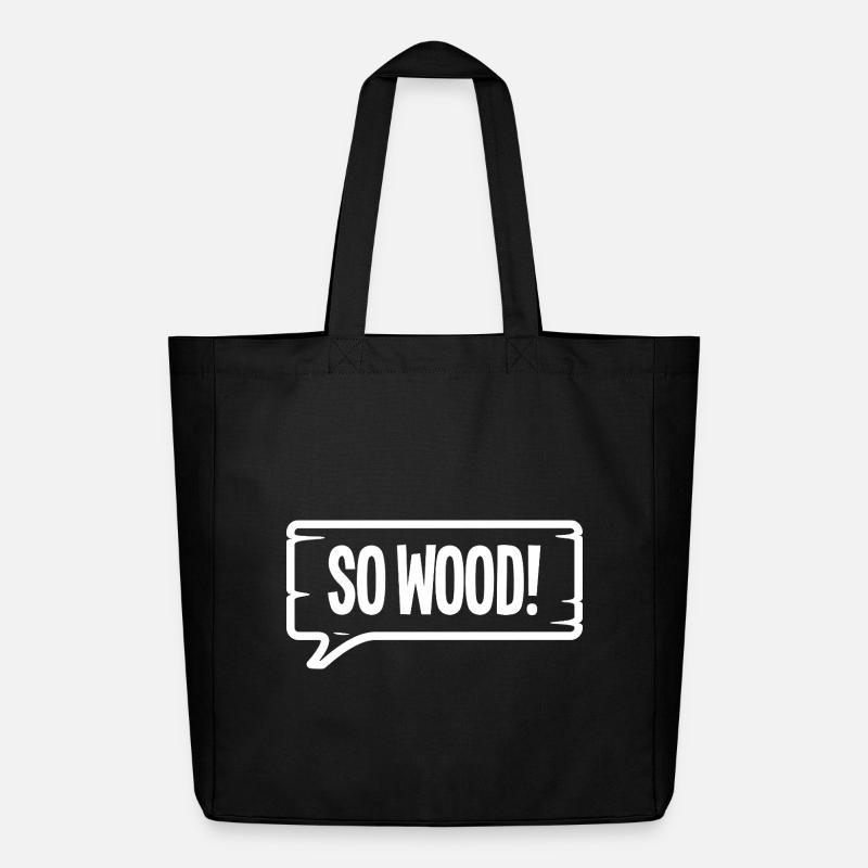 SO WOOD! - Midweight recycelter Stoffbeutel von Stanley/Stella - Schwarz