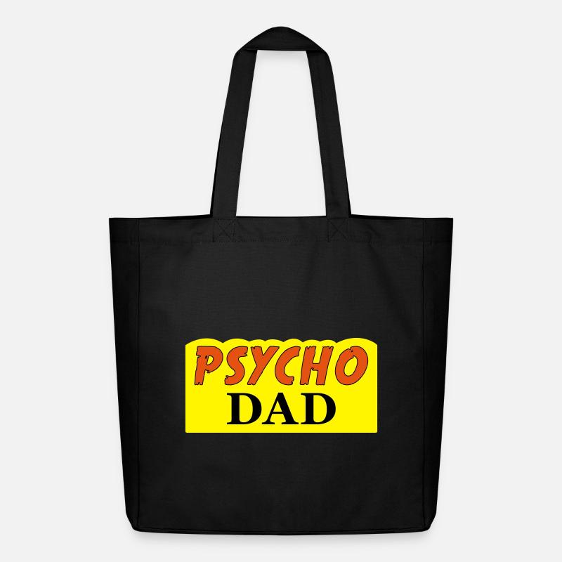 Psycho Dad - Midweight recycelter Stoffbeutel von Stanley/Stella - Schwarz