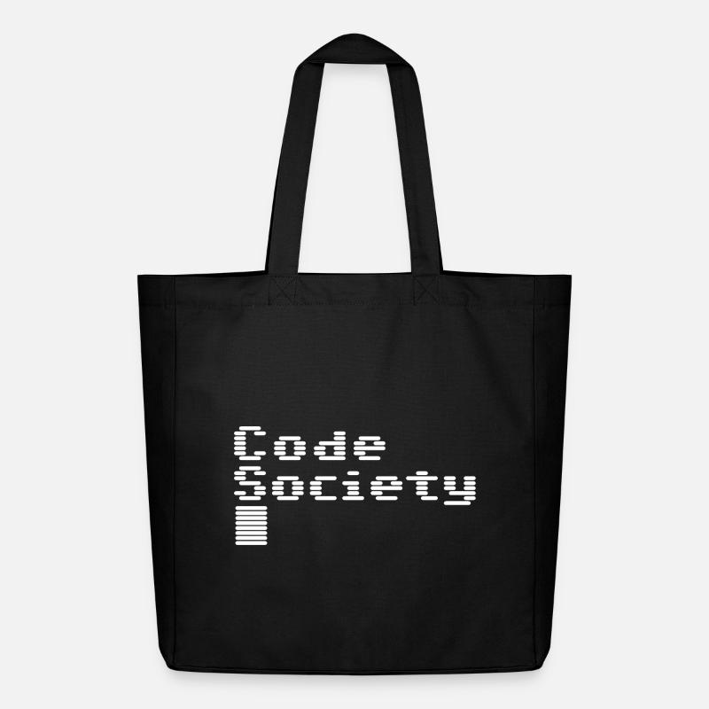 Code Society - Midweight Recycled Tote Bag by Stanley/Stella - black