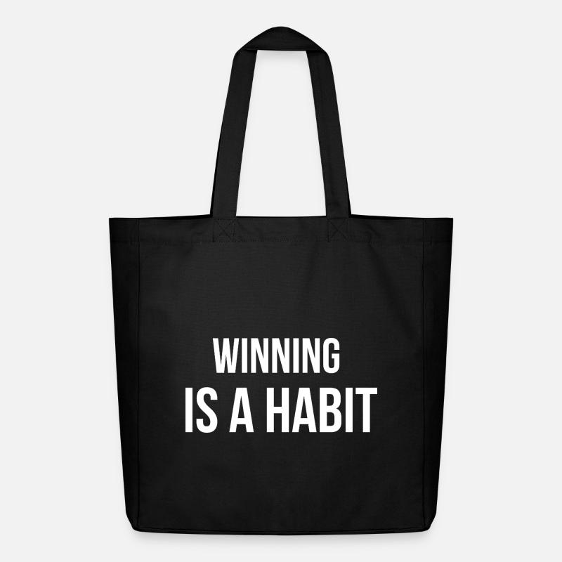 WINNING IS A HABIT. | Greyline Official - Midweight recycelter Stoffbeutel von Stanley/Stella - Schwarz