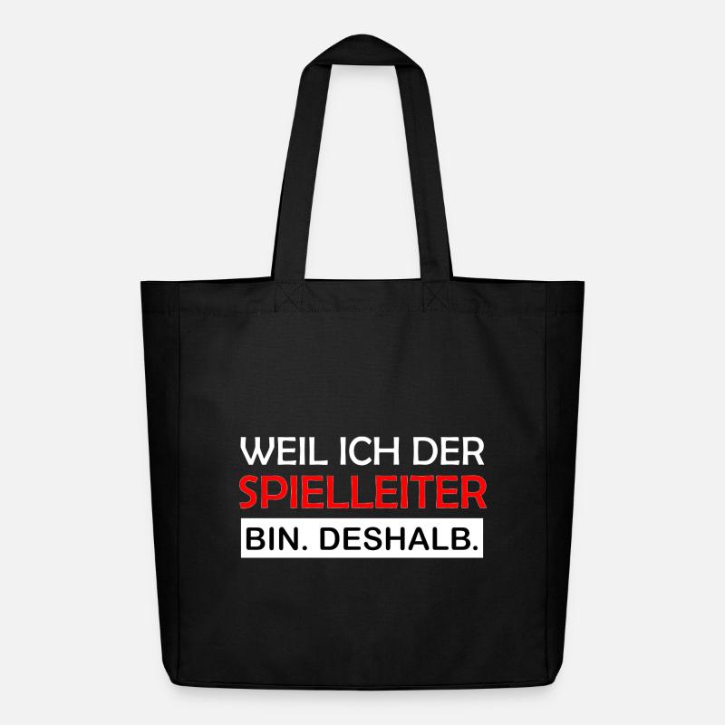 Weil ich der Spielleiter bin Deshalb RPG - Midweight recycelter Stoffbeutel von Stanley/Stella - Schwarz