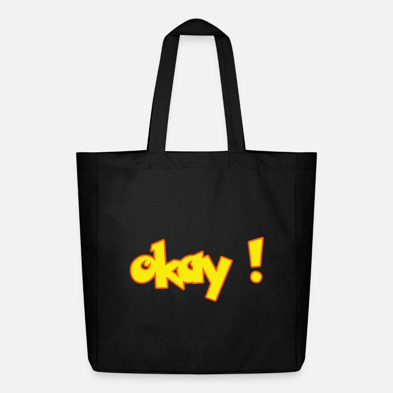 OKAY - Midweight recycelter Stoffbeutel von Stanley/Stella - Schwarz
